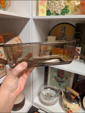 Pyrex Visions Loaf Pan Vintage Amber